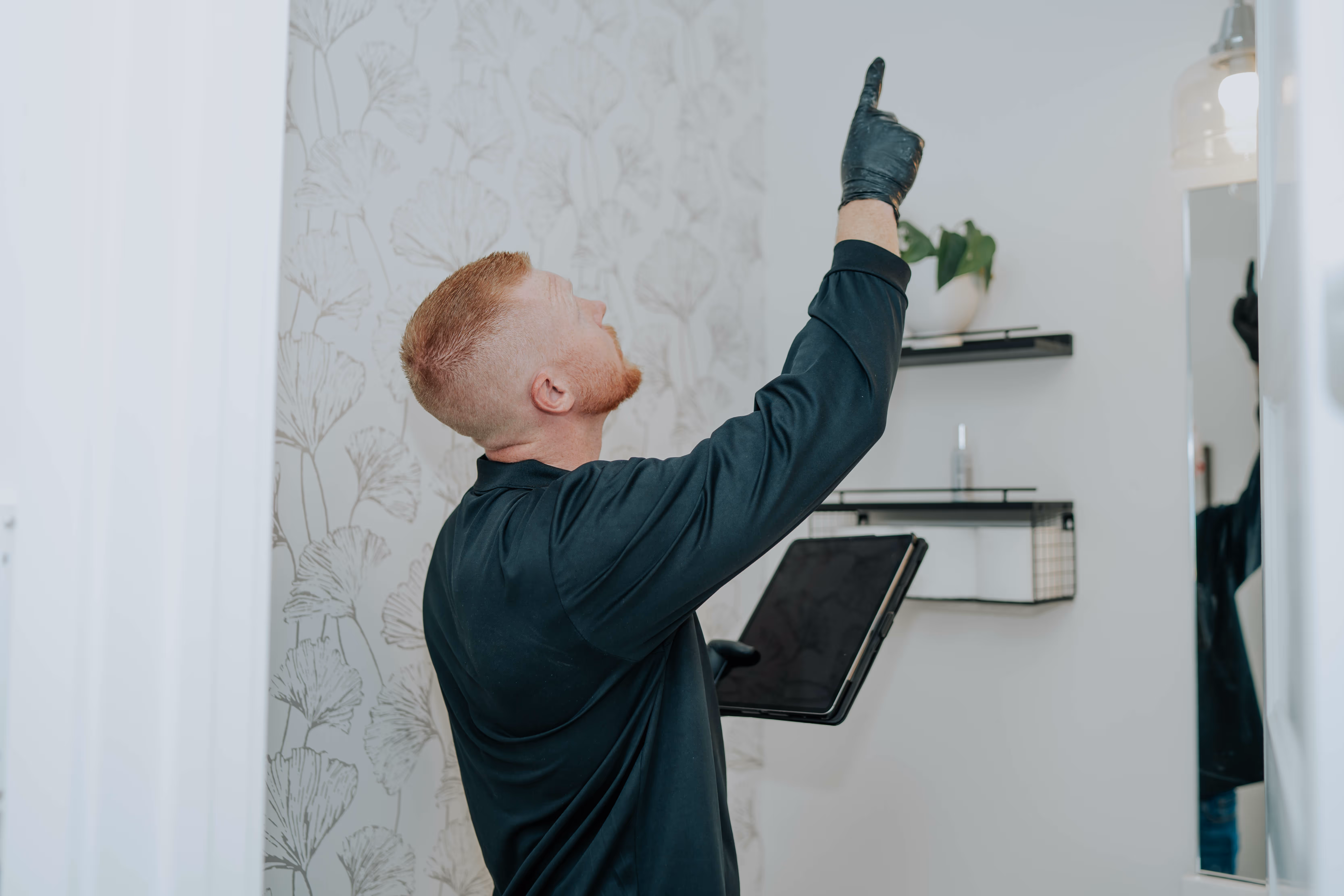 Mold Solutions SoCal technician conducting a full property mold inspection